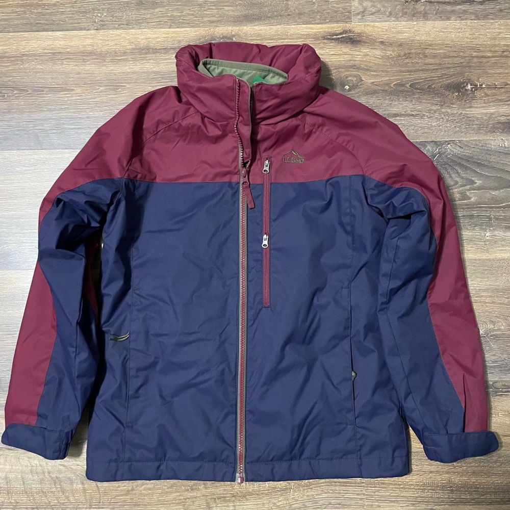 Kids L. L. Bean 3 in 1 Color-block Jacket, Size Medium (10/12)